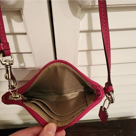 Coach Hot Pink Wristlet - Picture 3 of 4